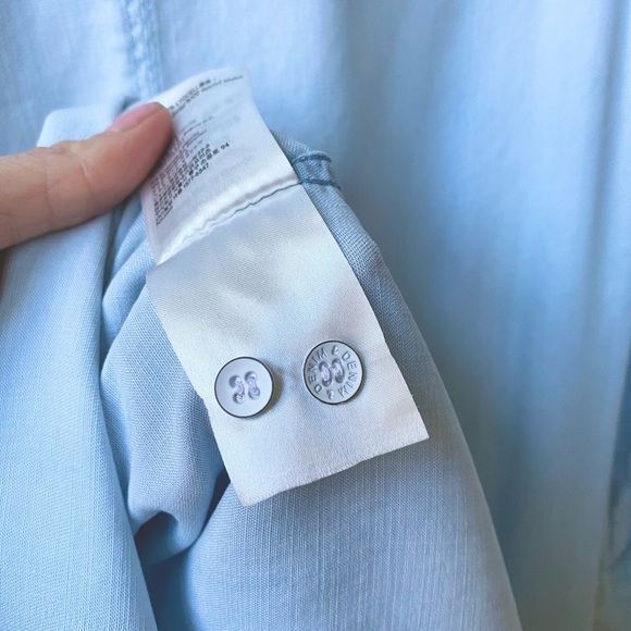 EUC H&M & Denim Light Blue Button-Down Shirt Dress XS - S - Picture 7 of 8
